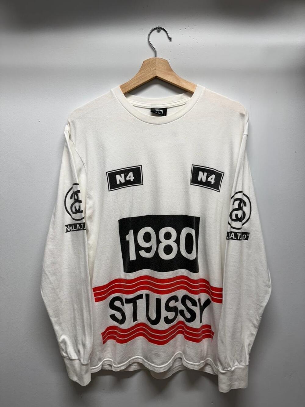 Stussy 1980 N°4 Wave Long Sleeve Tee